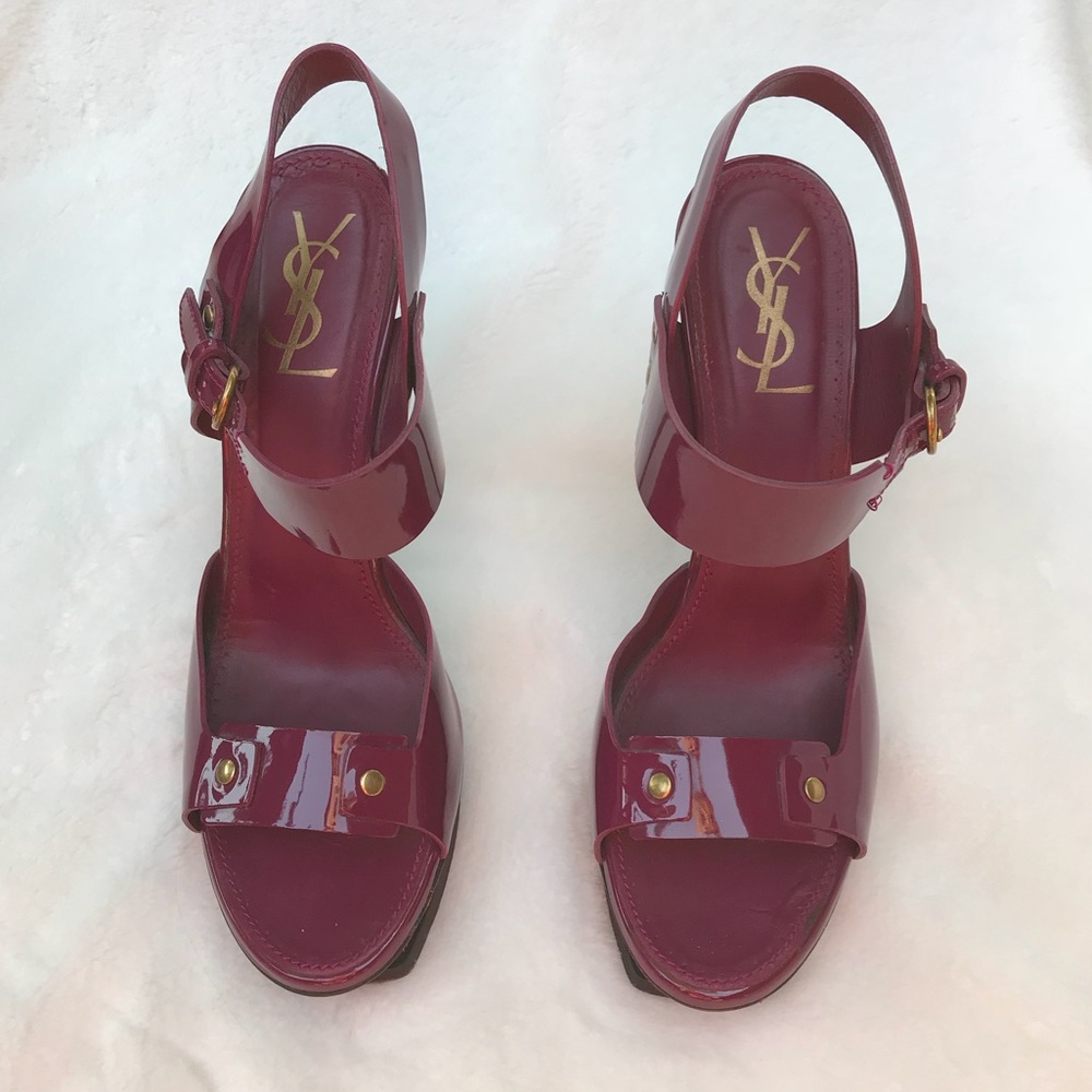 YSL platform heels